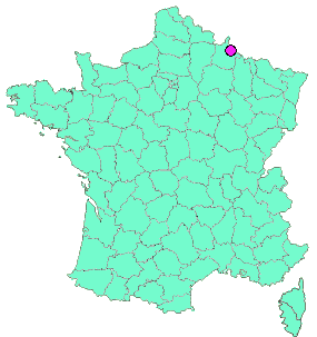 Localisation en France de la geocache A la mémoire de Jean Pietrement (1931-2022)