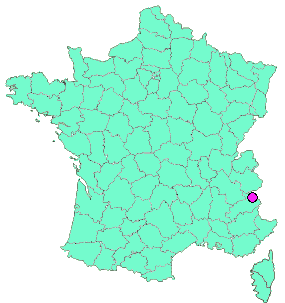 Localisation en France de la geocache Bois de Sestrières #7