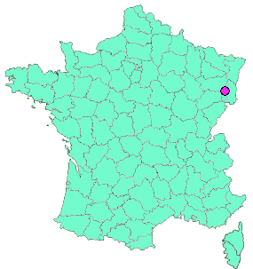 Localisation en France de la geocache #4 - VV33 : WESSERLING - WILDENSTEIN