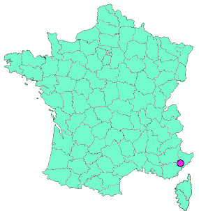 Localisation en France de la geocache 4-CRETE BARLET, enceinte