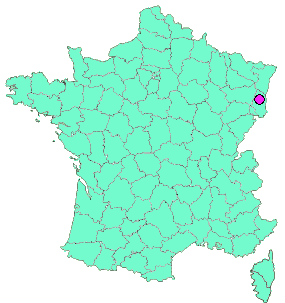 Localisation en France de la geocache #20 3D