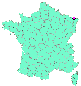 Localisation en France de la geocache 17 Rando'Blue