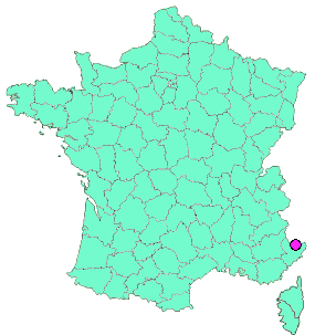 Localisation en France de la geocache lac de Cerise