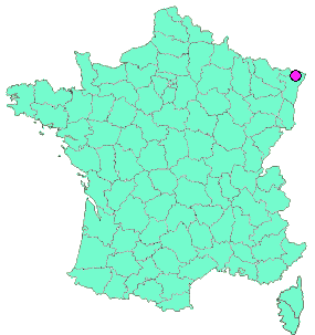 Localisation en France de la geocache 24# Challenge du Wassensteineck 🔺 matrice de type