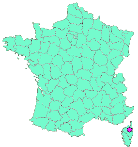 Localisation en France de la geocache Ghjesa Santa Reparata-Merusaglia