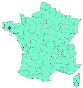 Localisation en France de la geocache Tro Bro Ar Faoued - Saint-Sébastien #9