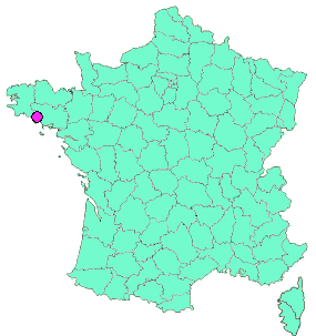Localisation en France de la geocache Tro Lann-Bihoué #49 : Kerlaën