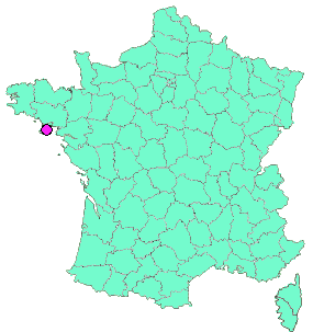 Localisation en France de la geocache Enclaves à Tréac'h Salus