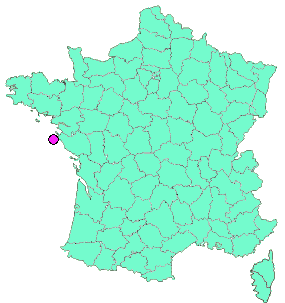 Localisation en France de la geocache - 017 - GR 80 - {SCS 18 - l'Ile d'Yeu}