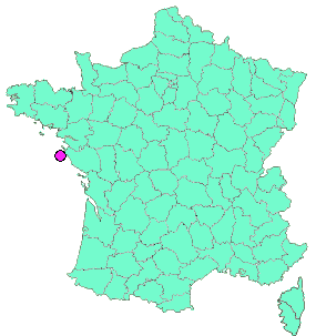 Localisation en France de la geocache - 060 - GR 80 - {SCS 18 - l'Ile d'Yeu}
