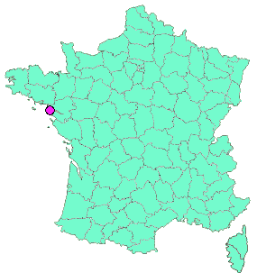 Localisation en France de la geocache Atlantikwall Tu 40 SK Poste de Commandement