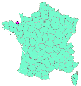 Localisation en France de la geocache bunker de la tete de chien