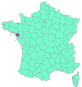 Localisation en France de la geocache Atlantikwall Projecteurs de Recherche ROT 14