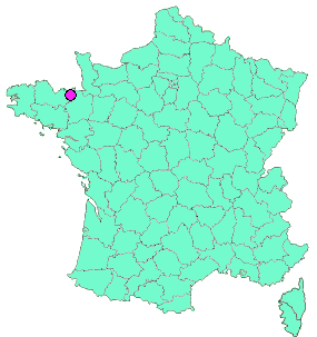 Localisation en France de la geocache Ancienne abbaye Sainte Marie Magdelene - Lanvallay
