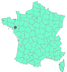 Localisation en France de la geocache La fontaine de Larré