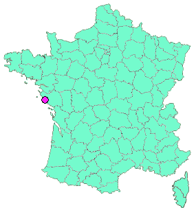 Localisation en France de la geocache [14] les marais salants
