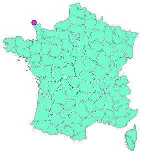 Localisation en France de la geocache 18 - GOURY : LE BOUT DU MONDE