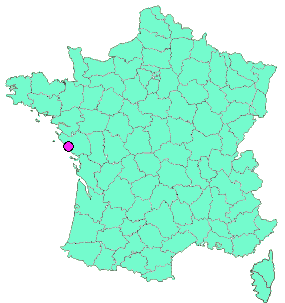 Localisation en France de la geocache ASSE Notre club de cœur 💚