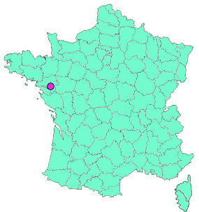 Localisation en France de la geocache [ER] 04 - Erdre et Roseraie - Vue sur Erdre
