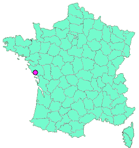 Localisation en France de la geocache N°3 la vesiniere 
