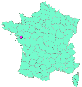 Localisation en France de la geocache Tour du Bignon 5 - Eglise