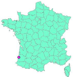 Localisation en France de la geocache #12-Le Courlis 2019
