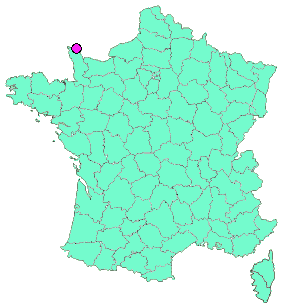 Localisation en France de la geocache Digosville-stade
