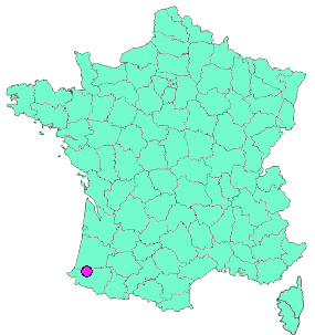 Localisation en France de la geocache La Coste Bieilhe