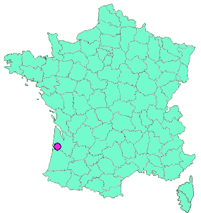 Localisation en France de la geocache [GTAQ08] 13 - Circuit de Mios (La D216)