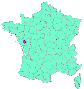 Localisation en France de la geocache ✮ #100 La Croix Belliard -  Chantonnay