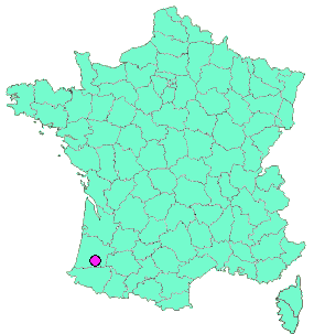 Localisation en France de la geocache Le vieux moulin de Toulouzette