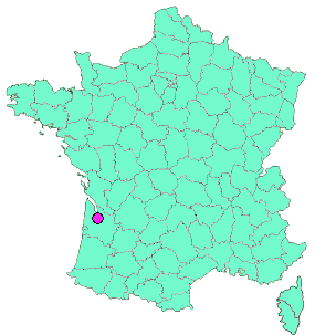 Localisation en France de la geocache LPA d'Huguette #11