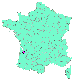 Localisation en France de la geocache Les deux écus