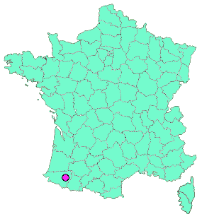 Localisation en France de la geocache LA BUCOLIQUE JURANCONNAISE bonus