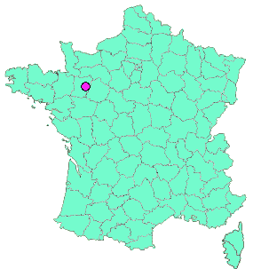 Localisation en France de la geocache Petite vue sur le château.