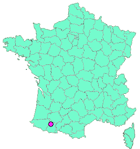 Localisation en France de la geocache Le CaminAdour _ Un Pont 