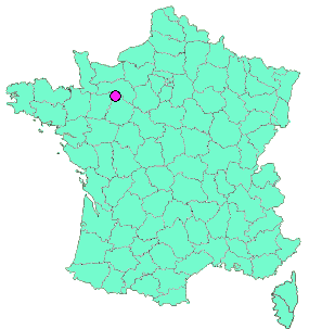 Localisation en France de la geocache 19 - La libellule bleue