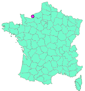 Localisation en France de la geocache Normands célèbres #51: Qui s'y frotte s'y kick!