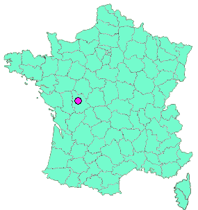 Localisation en France de la geocache  [9x9 86] Vallée aux Buis