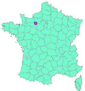 Localisation en France de la geocache Place boislandry
