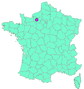 Localisation en France de la geocache 6 - Le talus