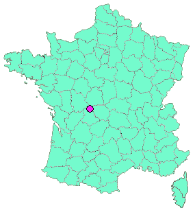 Localisation en France de la geocache #5 Le chemin des pierres