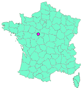 Localisation en France de la geocache CHOUZY GARE
