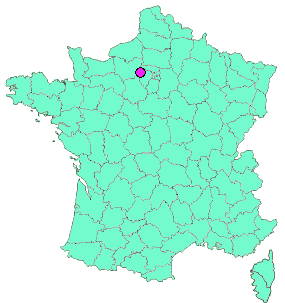 Localisation en France de la geocache Lavoir Favrieux