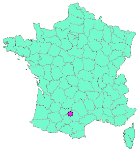 Localisation en France de la geocache Gradille