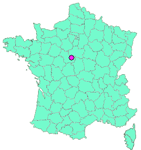 Localisation en France de la geocache [#05] De La Ferté à Neung par le Beauffray 