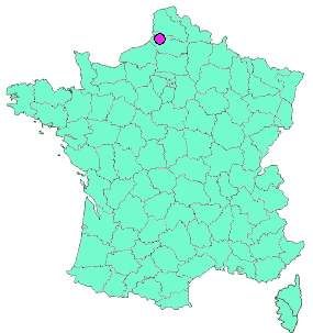 Localisation en France de la geocache Abbeville - On bouge avec La Poste !