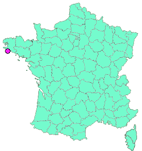 Localisation en France de la geocache Grand lavoir de Kervarc'h