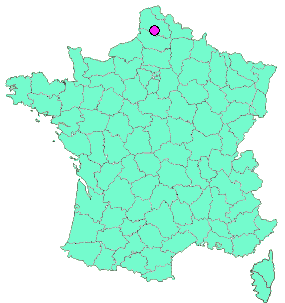Localisation en France de la geocache Église Saint-Hilaire 