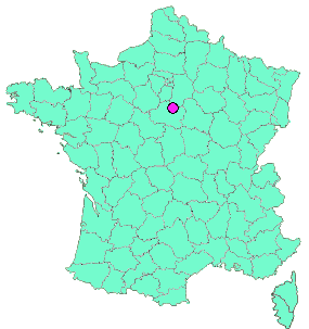 Localisation en France de la geocache L'Âne et ses Maîtres